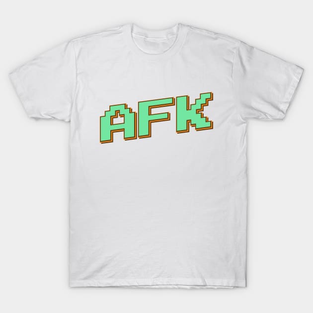 AFK |  Away From Keyboard | Emerald Green T-Shirt by Leo Stride